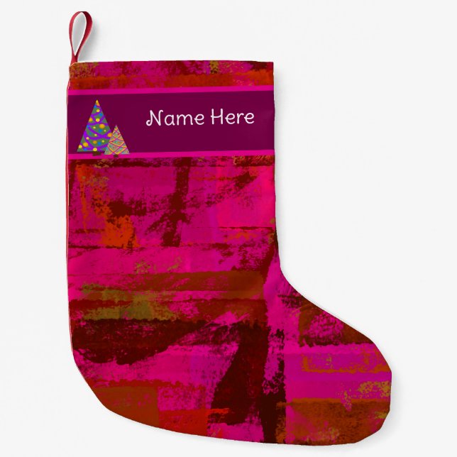 De Natal Pequena Meia personalizável (Frente)