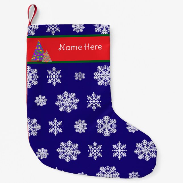 De Natal Pequena Meia personalizável (Frente)