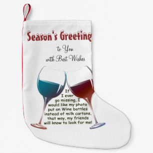 De Natal Pequena Personalize o vinho do divertimento que diz a meia