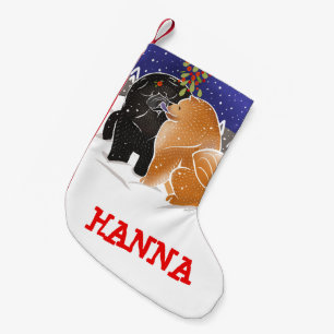De Natal Pequena TUDO que EU QUERO PARA XMAS - meia feita sob
