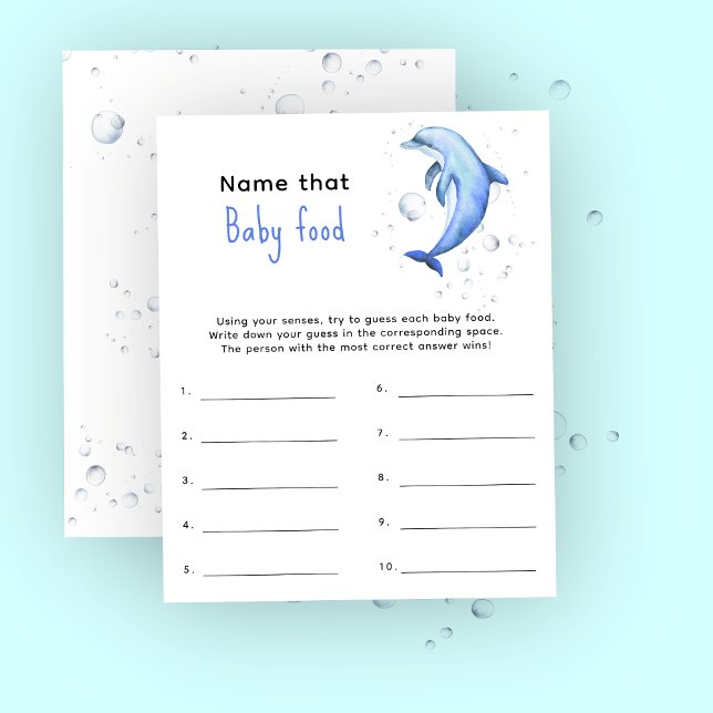 Dê nome àquela comida de bebê - jogo de baby showe (Criador carregado)
