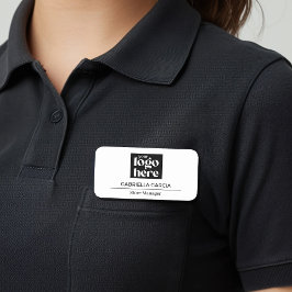 De Nome Sua Logo Aqui Etiqueta Moderna