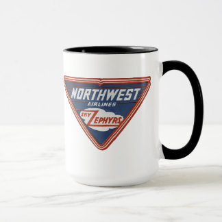 De Northwest Airlines do "céu dos Zephyrs" caneca