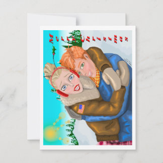 De nós para o seu cartão de saudação de Natal