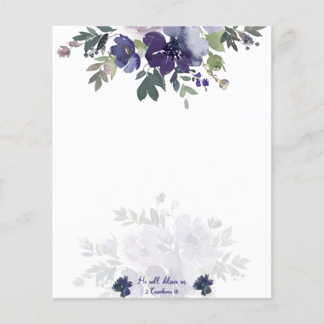 Dê-nos um fundo floral de aquarela (Frente)