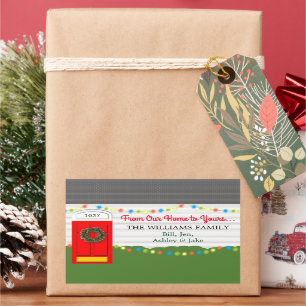 De nossa casa a seu personalizou a etiqueta