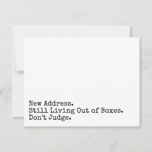 De Notas Ainda vivendo fora das caixas Não julgue o cartão 