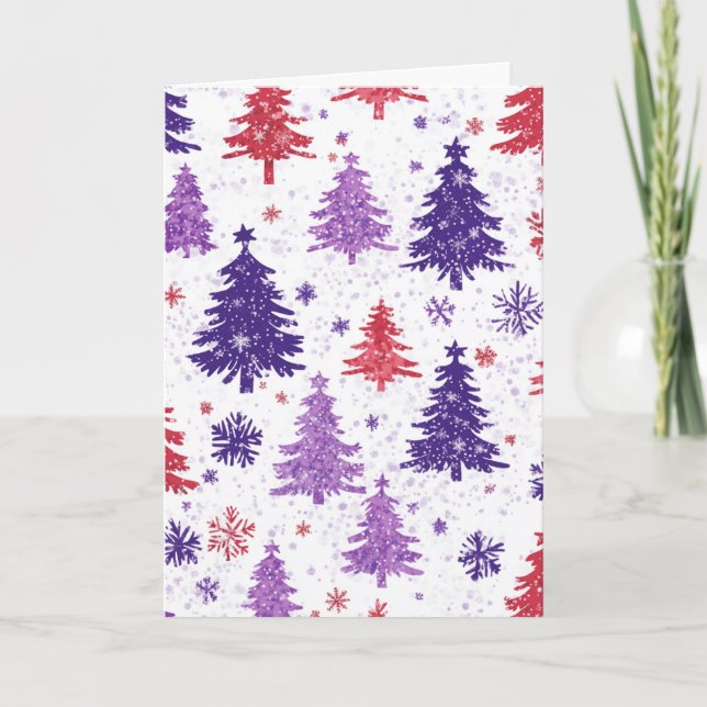 De Notas Cartão #3 HOLIDAY ÁRVORES (Frente)