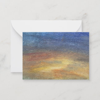 De Notas Cartão Chato Branco Abstrato do Céu Calmo Desenhad