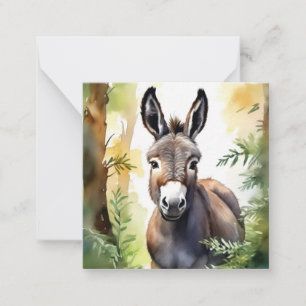 De Notas Cartão do Burro Fofo