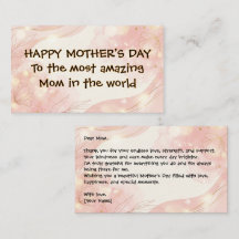 Cartão do Dia das Mães Floral Elegante para Mamãe