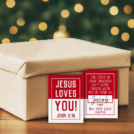 De Notas Cartão 'Made For You' - Vermelho