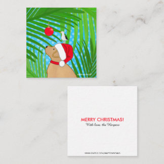 De Notas Cartão Presente Flat Gaivota Santa Cachorro Dourad