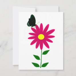 De Notas Cartão Simples Flor Borboleta Nota