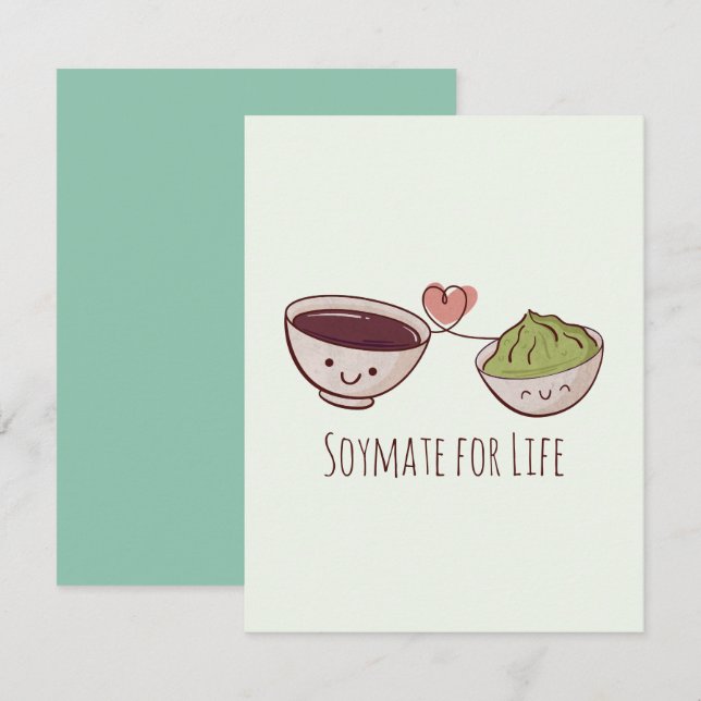 De Notas Cartão Soymate para a Vida (Frente/Verso)