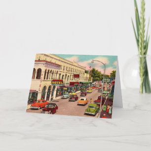 De Notas Cartão Vintage Main Street Ft. Myers