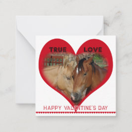 De Notas Cavalos do Amor Verdadeiro em Cartão do Dia dos Na