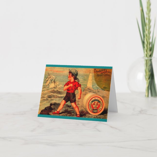 De Notas Chadwick's Spool Cotton, cartão comercial vitorian (Frente)