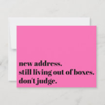 Continuando vivendo em caixas não julgue o cartão 