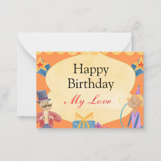 De Notas Cute Feliz Aniversário Meu Amor Cartão - Personali