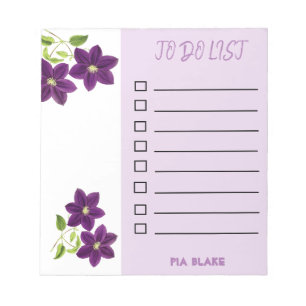 De Notas Flores roxas bonito alinhadas para fazer o bloco