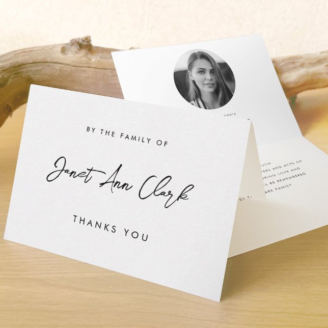 De Notas Funeral e simpatia Obrigado Cartão dobrado (Criador carregado)