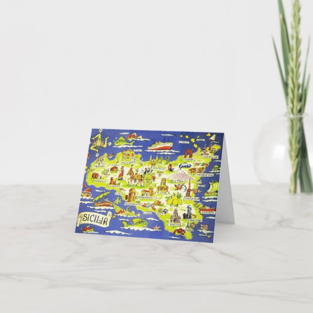 De Notas Imagens do Cartão Azul Sicília (Frente)