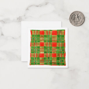 De Notas MAC GREGOR TARTAN 2,5x2,5 Cartão Plano II