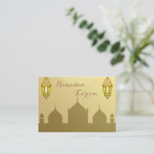 De Notas O Cartão Mesquita Eid Mubarak