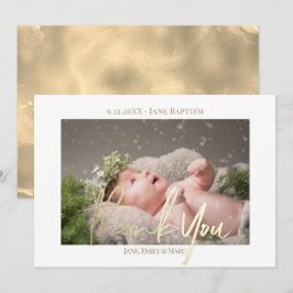 De Notas Obrigado Cartão com fotos personalizado batismo co