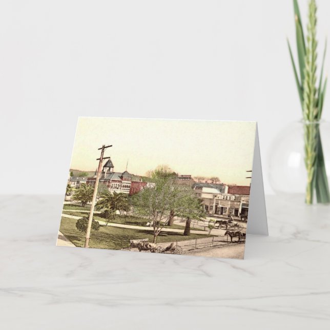 De Notas Plaza no Cartão Healdsburg (Frente)