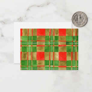 De Notas TARTAN MAC GREGOR 3,5x2,5 Cartão Plano / Horizonta