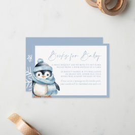 De Notas Winter Wonderland Blue Penguin Books para o Cartão