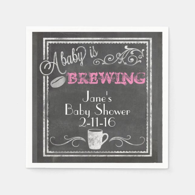 De Papel Bebê está criando guardanapo (garota) (Frente)