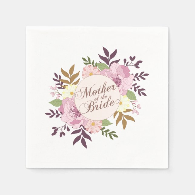 De Papel Casamento da Mãe da Noiva | Guardanapo (Frente)