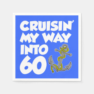 De Papel Cruisin minha maneira em 60 guardanapo temáticos