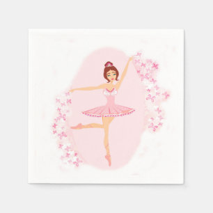 De Papel Guardanapo bonito da bailarina