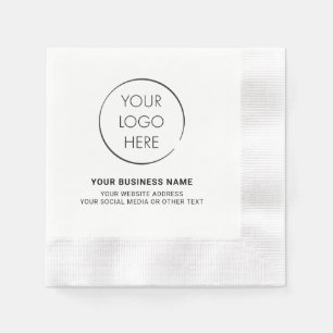 De Papel Guardanapo com Logotipo do Evento, Marketing Empre