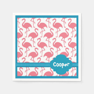 De Papel Guardanapo cor-de-rosa retros personalizados do