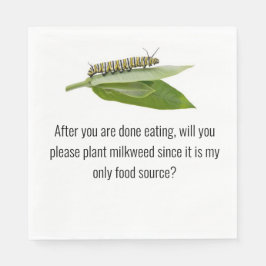 De Papel Guardanapo da borboleta monarca