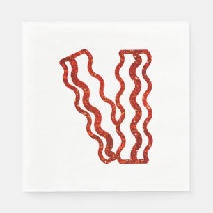 De Papel Guardanapo do bacon do brilho