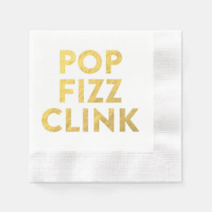 De Papel Guardanapo do CLINK do FIZZ do POP