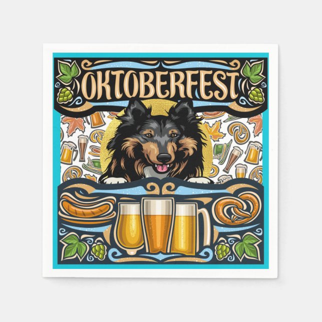 De Papel Guardanapo do Oktoberfest (Frente)