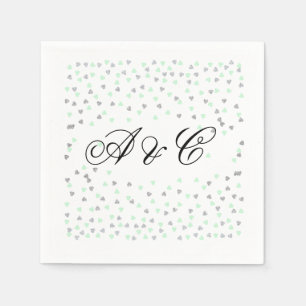 De Papel Guardanapo do partido da hortelã e da prata