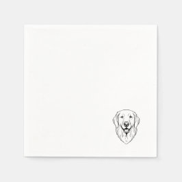 De Papel Guardanapo do Retriever Dourado