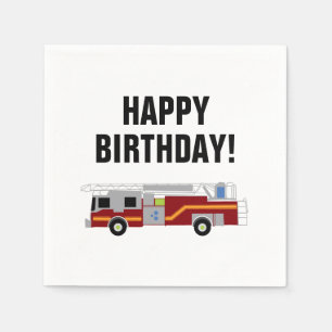 De Papel Guardanapo do veículo da emergência do Firetruck