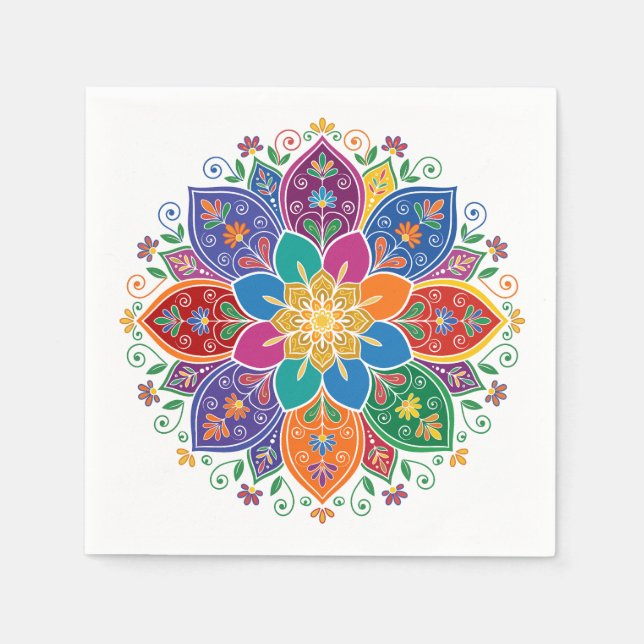 De Papel Guardanapo Floral Manda (Frente)