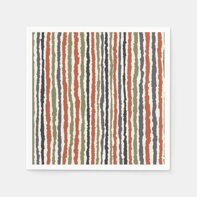 De Papel guardanapo listrado (Frente)