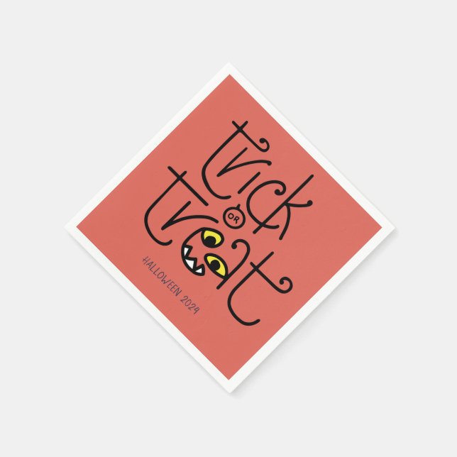 De Papel Guardanapo monstruoso - laranja (Canto)