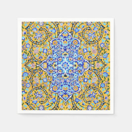 De Papel guardanapo mural malhado elaborado persa